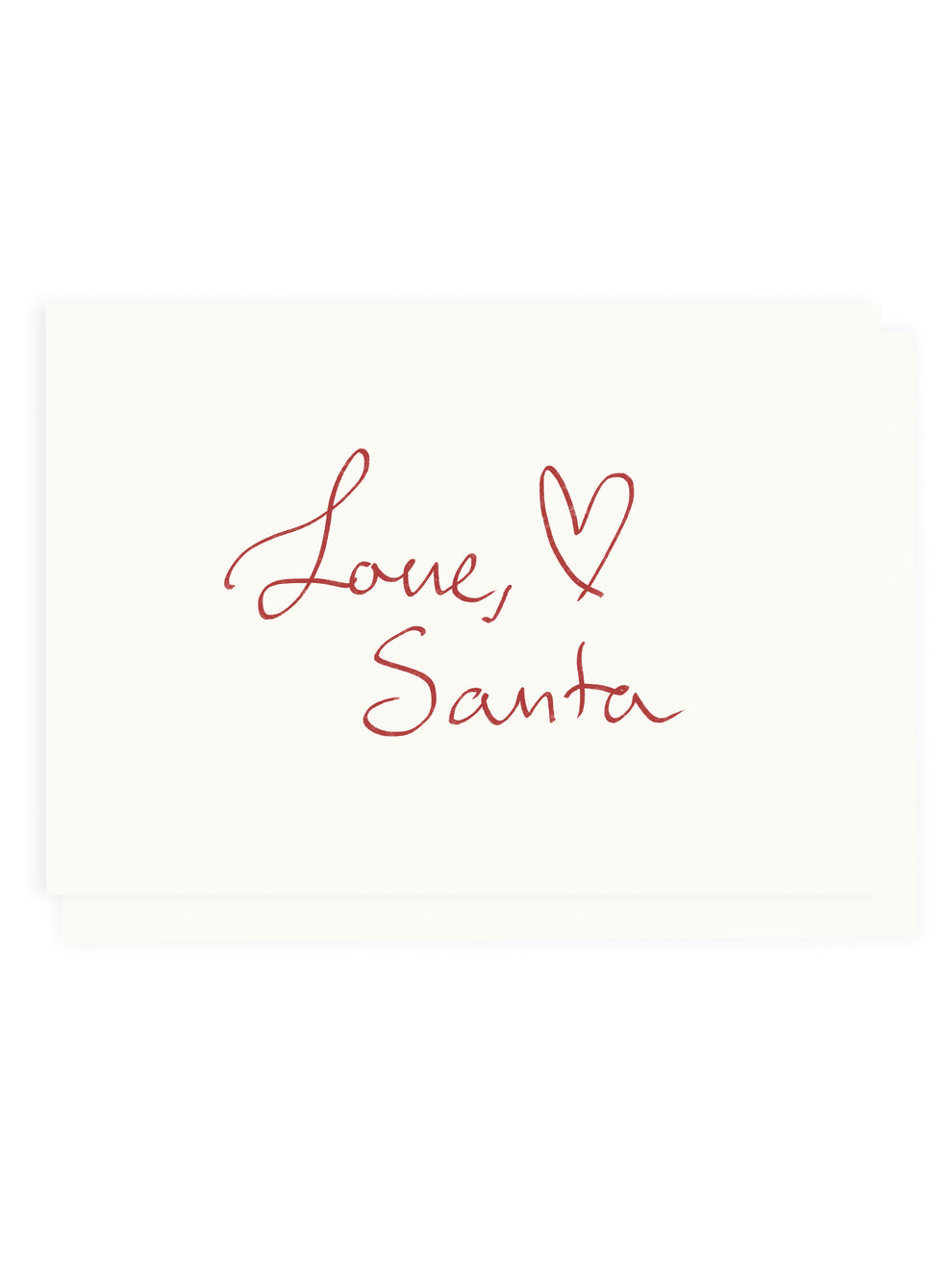 "Love, Santa" A6 Card