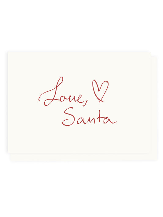 "Love, Santa" A6 Card