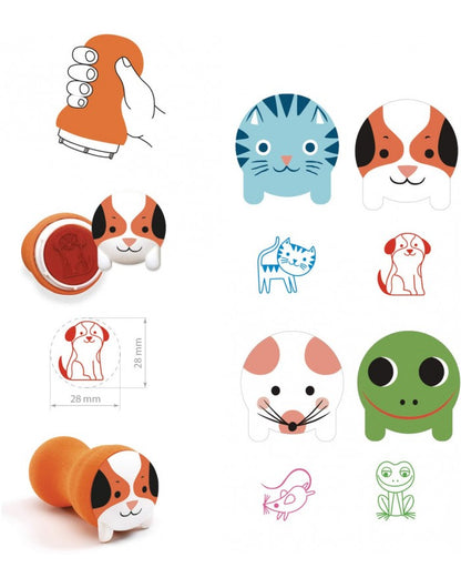 Sellos para niños - Animales de jardín