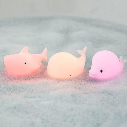 Set of 3 Mini Ocean Lamps - Dolphin, Whale and Shark
