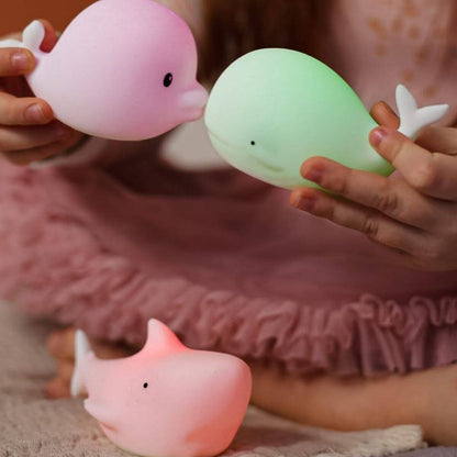 Set of 3 Mini Ocean Lamps - Dolphin, Whale and Shark