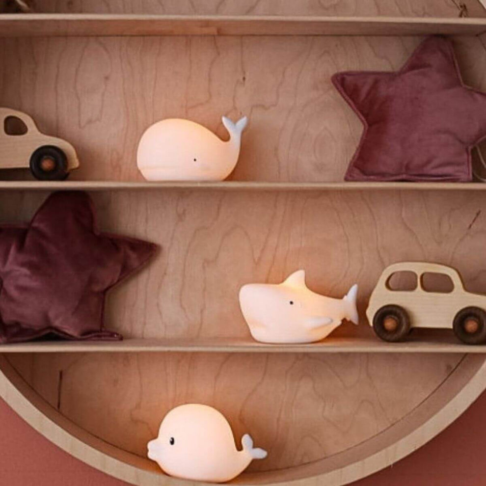 Set of 3 Mini Ocean Lamps - Dolphin, Whale and Shark