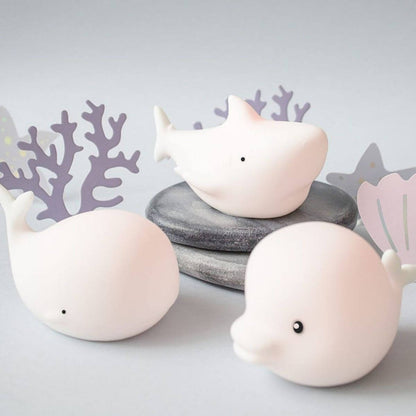 Set of 3 Mini Ocean Lamps - Dolphin, Whale and Shark