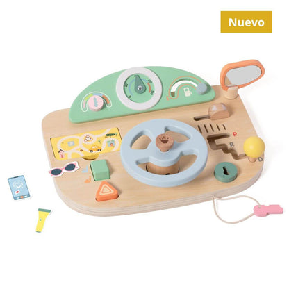 Wooden Multifunction Steering Wheel