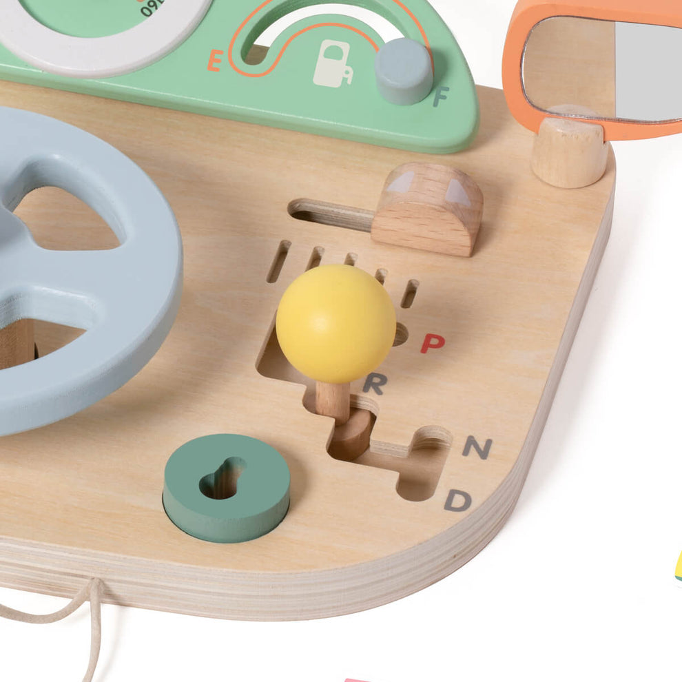 Wooden Multifunction Steering Wheel