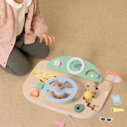 Wooden Multifunction Steering Wheel
