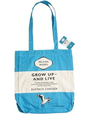 BOOK TOTE BAG: GROW UP AND LIVE