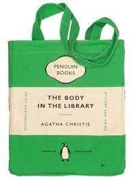 BOOK TOTE BAG: THE BODY IN THE LIBRARY