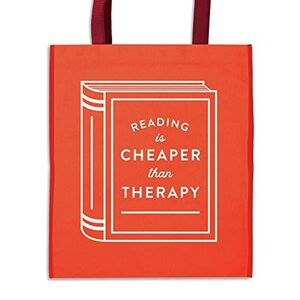 READING IS CHEAPER THAN THERAPY TOTE BAG