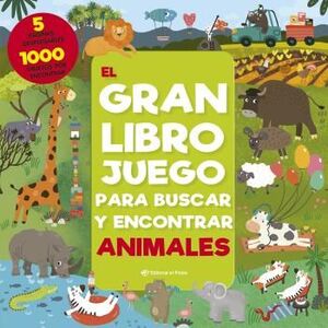 GRAN LIBRO JUEGO PARA BUSCAR Y ENCONTRAR ANIMALES,